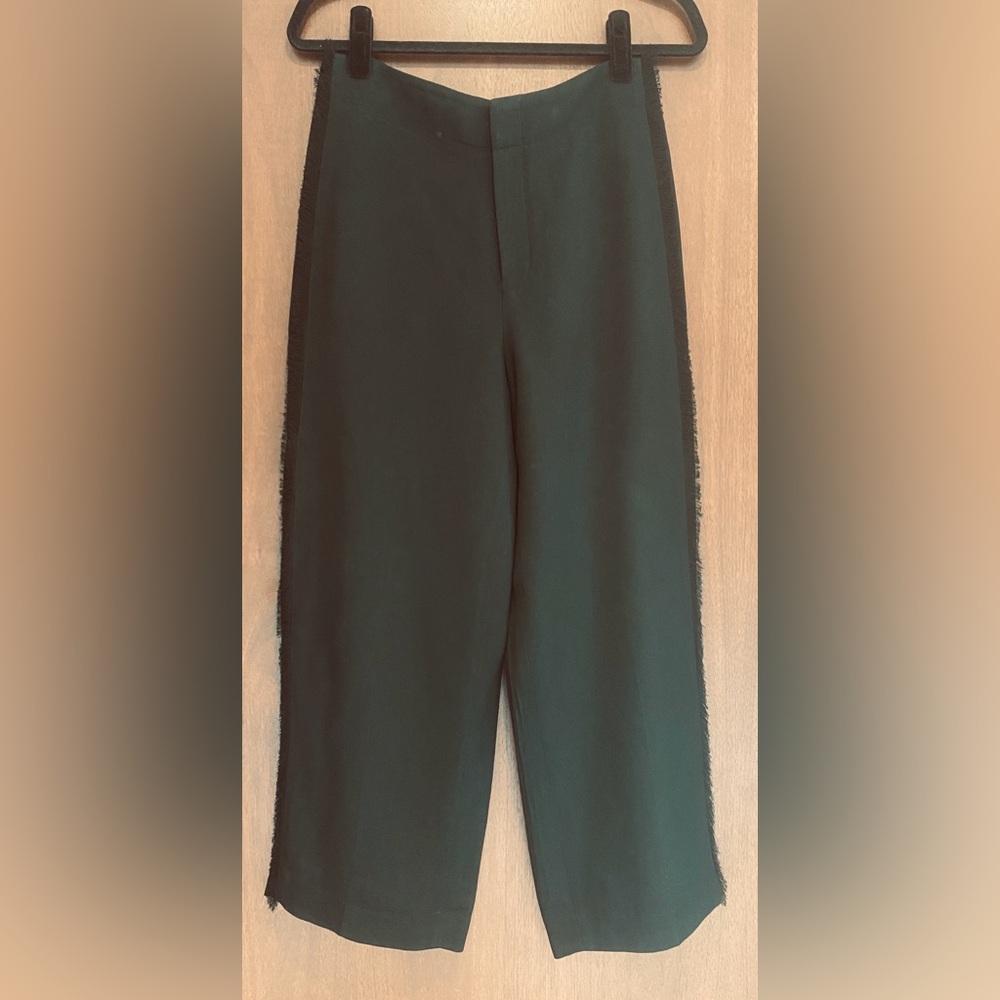 Club Monaco Charu Fringe Trouser in Black size 6